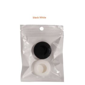 Silicone Tracker Pet Collar Anti-lost Locator Protective Shell (Option: Black And White-M)