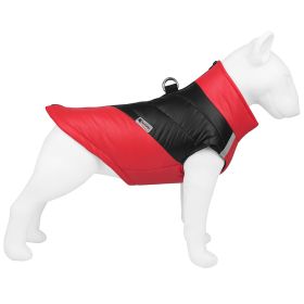 Pet Clothing Waterproof Reflective Dog Clothes Warm (Option: Red-S)