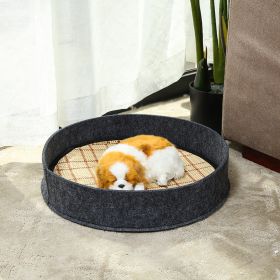 Pet Ice Mat Cat Nest Cooling Wear-resistant Universal (Option: Dark Gray-Small Size 40X40X8CM)