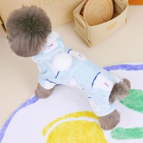 Fashion Pet Clothes Dog Clothing (Option: Blue-M)