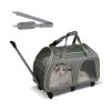 Pet Rolling Carrier With Wheels Pet Travel Carrier Transport