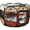 Folding Dog House Octagonal Cage Pet Cage Portable Pet Tent Large Dogs House