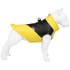 Pet Clothing Waterproof Reflective Dog Clothes Warm (Option: Yellow-3XL)